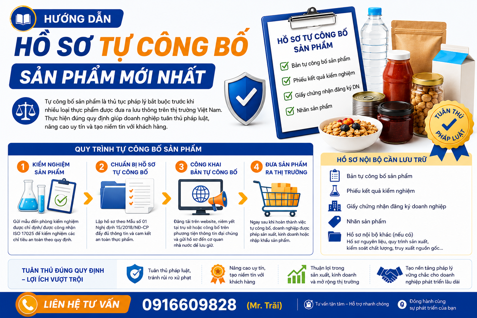 Hướng dẫn hồ sơ tự công bố sản phẩm