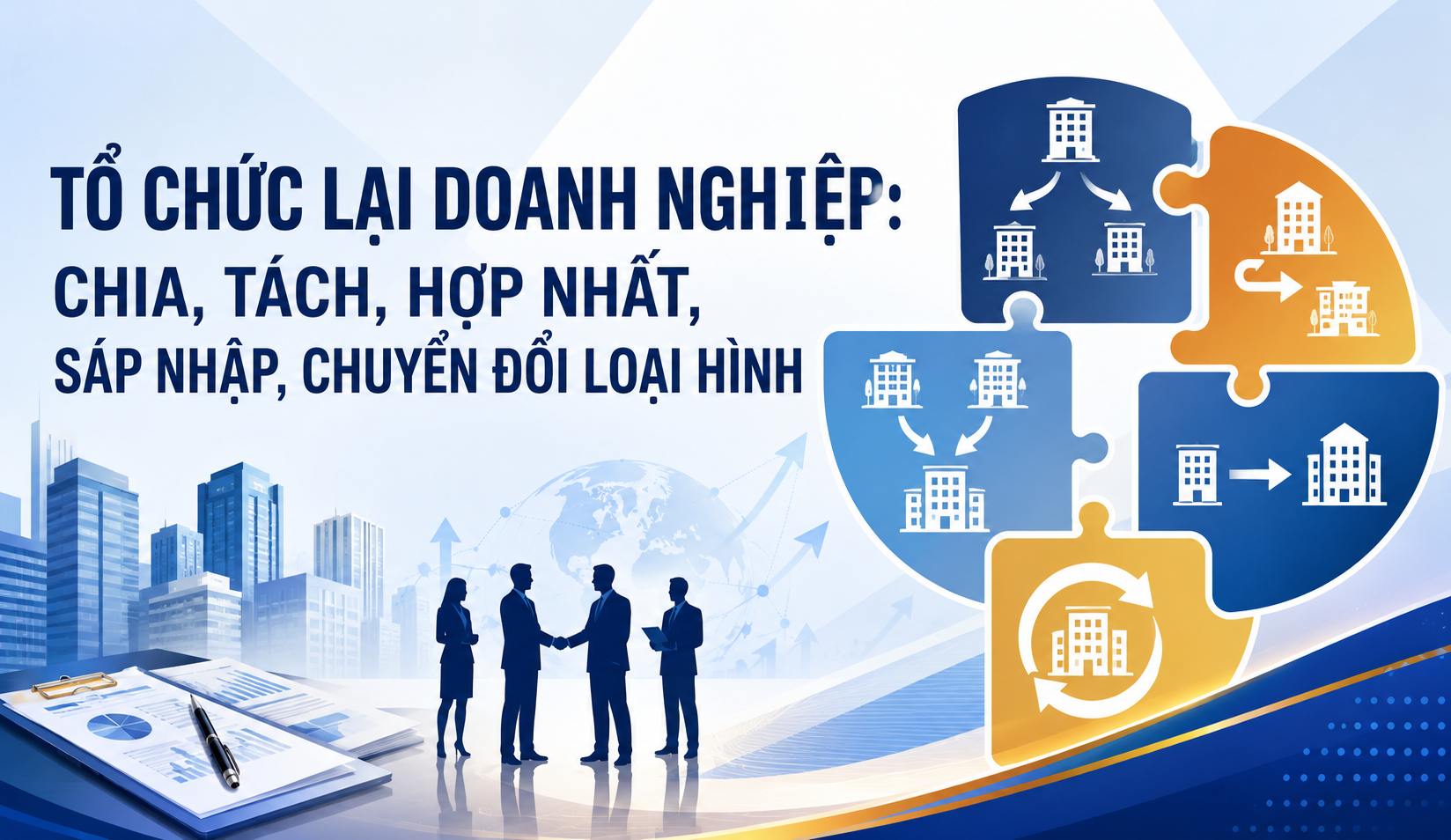 Tổ chức lại doanh nghiệp là gì? 05 hình thức theo quy định của pháp luật